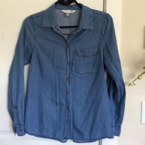 - Chambray blue shirt